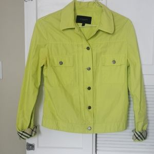 Yellow Burberry denim jacket